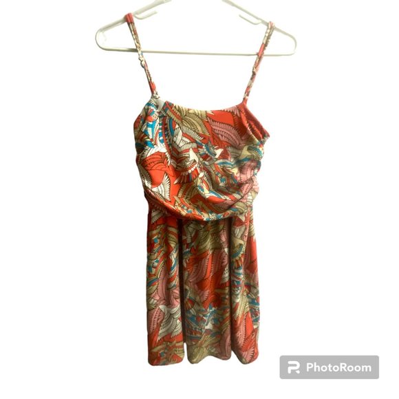 Vintage Boho Funky People Bird Print‎ Tank Women's Medium - Picture 1 of 6